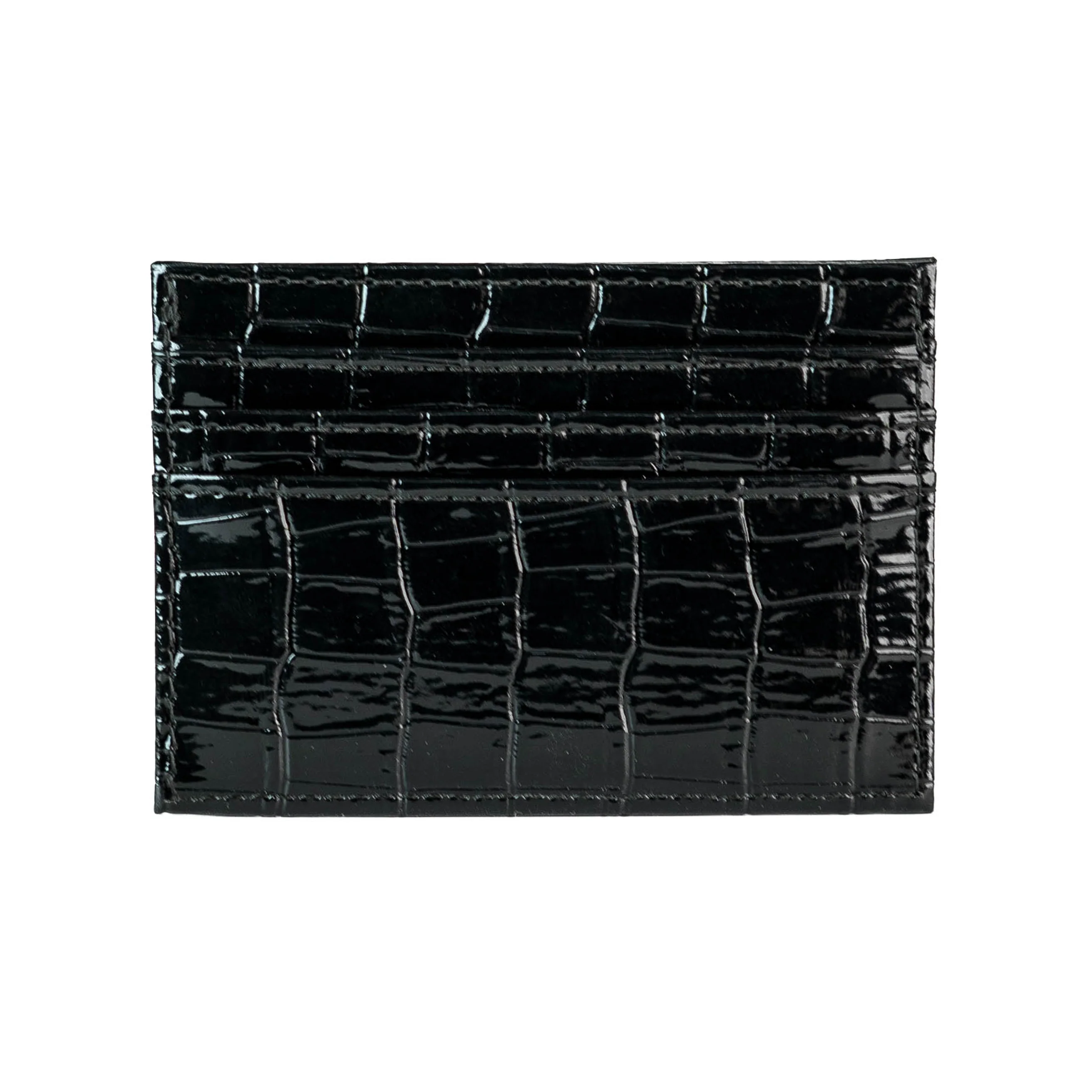 Croco Chrome Black Wallet - Image 3