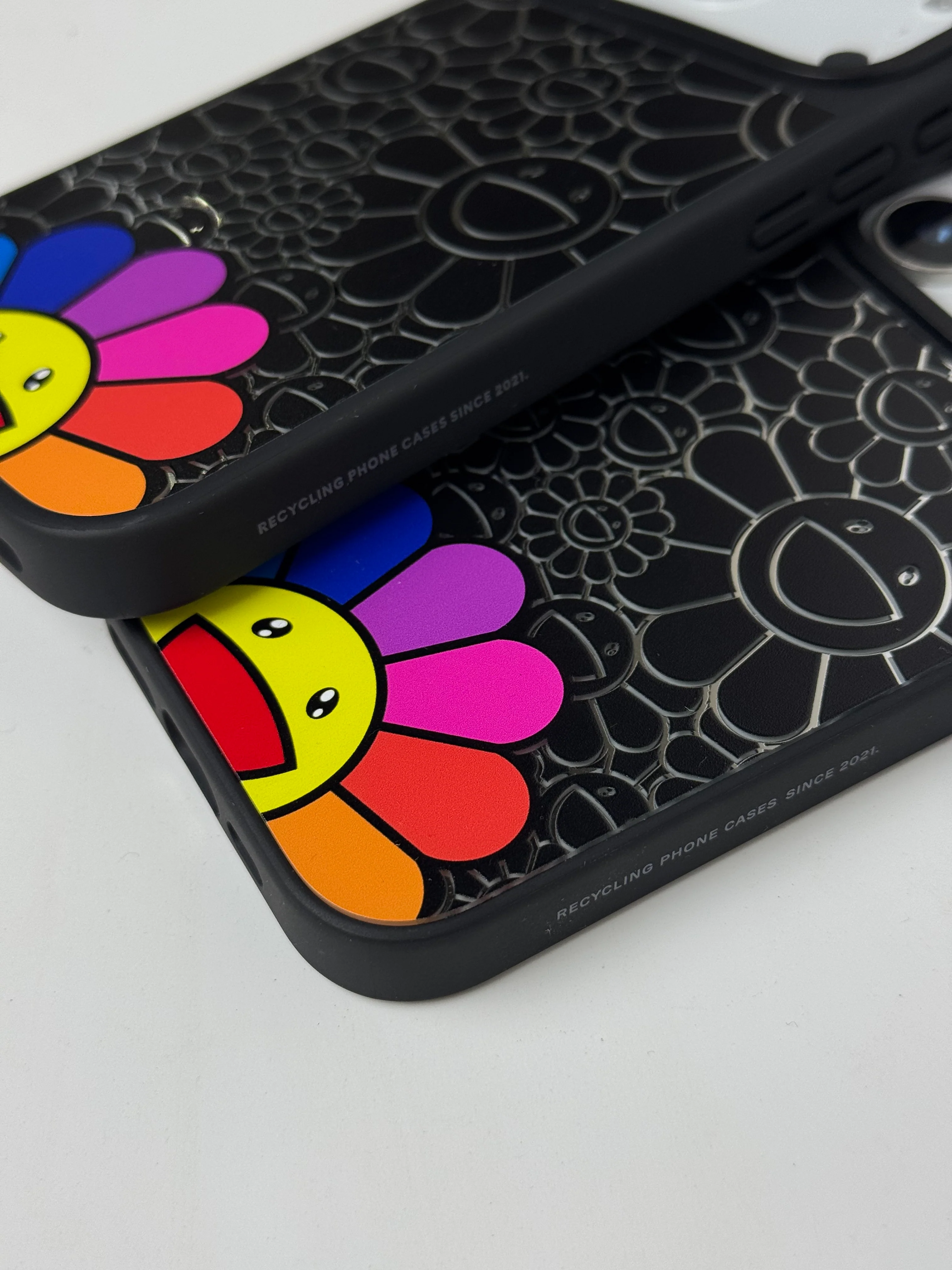 Rainbow Flower Strix MagSafe iPhone Case - Image 2