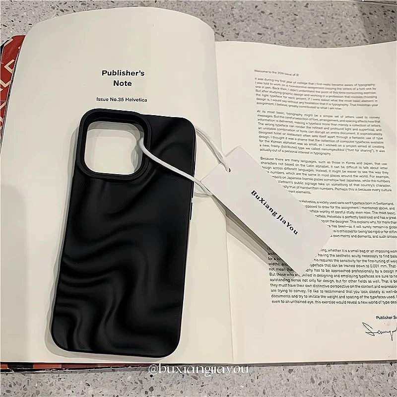 Velvet Waves Black iPhone Case - Image 4