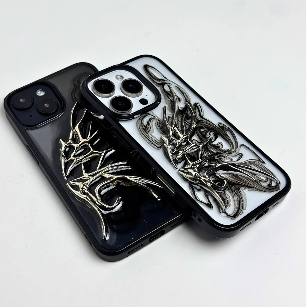 Venom Chrome 3D iPhone Case - Image 2