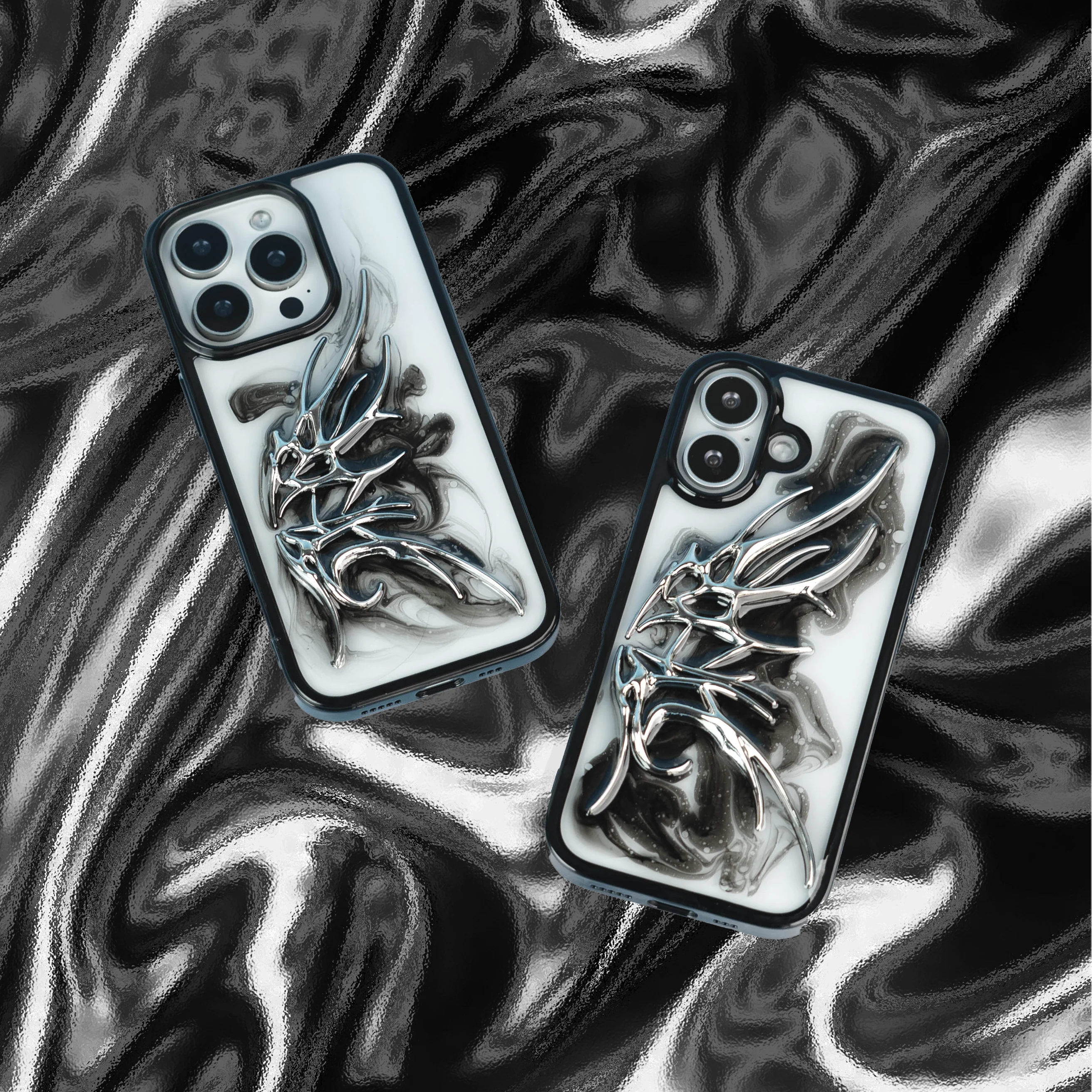 Venom Chrome 3D iPhone Case - Image 3
